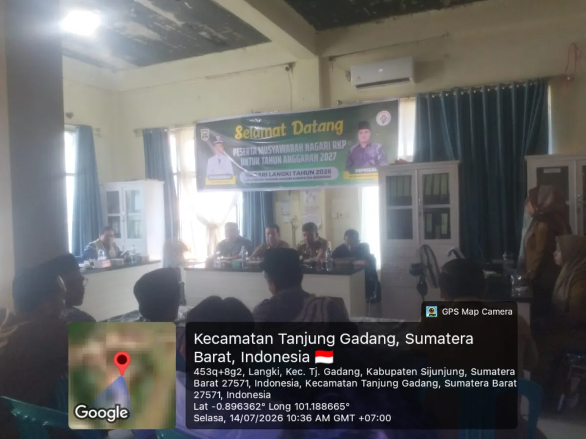 Babinsa 09/TG Menghadiri Acara Musyawarah Nagari RKP unt Tahun Anggaran 2027 Di Kantor wali Nagari Langki