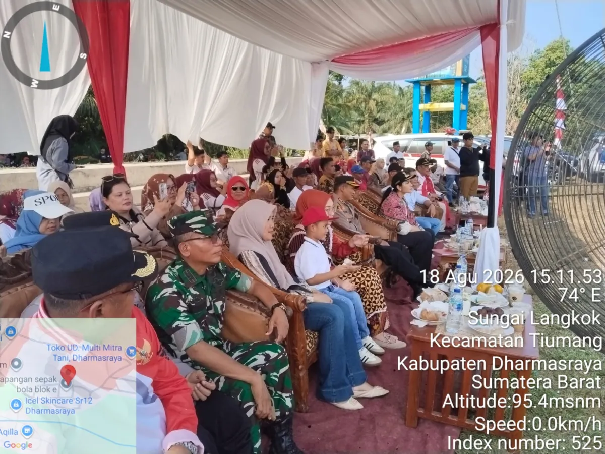 Danramil 10/KB Hadiri Acara Pawai 17 san di wilayah Binaan