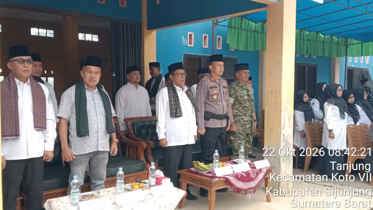 Wakili Dandim0310/SS Pasi Ops Kapten Czi Akmal Hadiri Upacara Hari Santri tahun 2026 