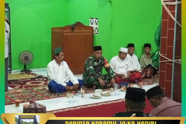 Babinsa Koramil 10/KB Hadiri Buka Puasa Bersama Di Musholla Wilayah Binaan