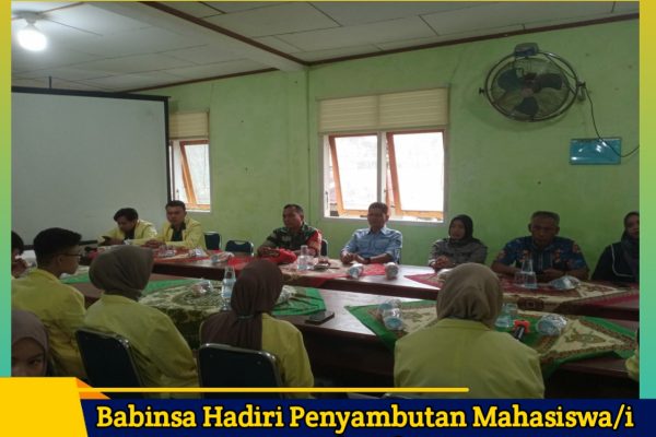 Babinsa Hadiri Penyambutan Mahasiswa/i KKN unp Di Desa Silungkang