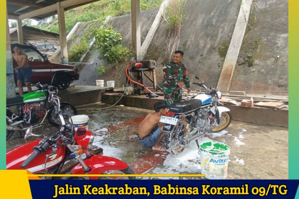Jalin Keakraban, Babinsa Koramil 09/TG Lakukan Komsos dengan Warga