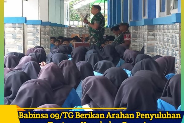 Babinsa 09/TG Berikan Arahan Penyuluhan Tentang Kenakalan Remaja