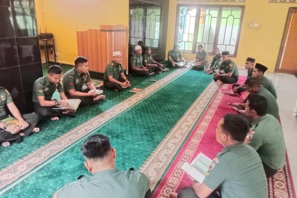 Anggota Kodim 0310/SS Laksanakan Tadarus Al-Qur’an