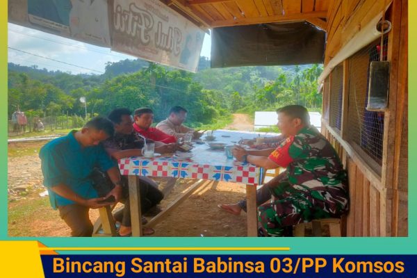 Bincang Santai, Jaga Hubungan Baik Babinsa Koramil 03/PP Komsos Dengan Warga Binaan