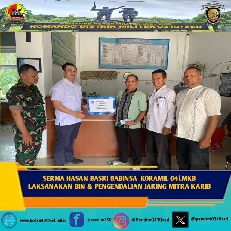 SERMA HASAN BASRI BABINSA KORAMIL 04/.MKB LAKSANAKAN BIN & PENGENDALIAN JARING MITRA KARIB