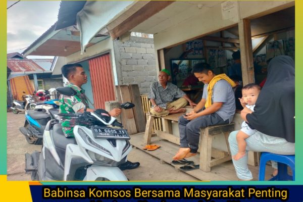 Babinsa Komsos Bersama Masyarakat Penting nya Menjaga Kerukunan Antar Warga